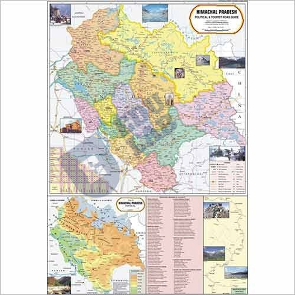 Himachal Pradesh Political Map Chart