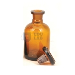 Bottle Reagent, W.M. Glass Amber Colour